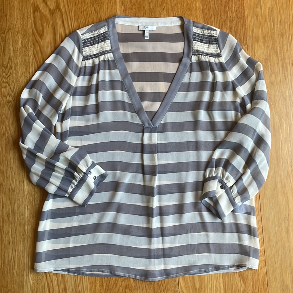 Joie Silk striped blouse